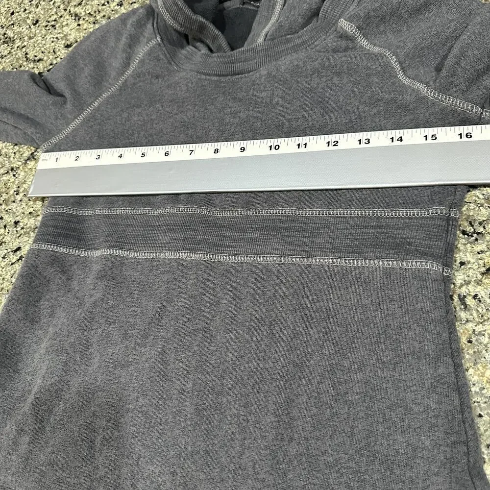 prAna Hoodie Dress Womens Small Gray Organic Cotton Long Sleeve Casual Pullover - Picture 3 of 6